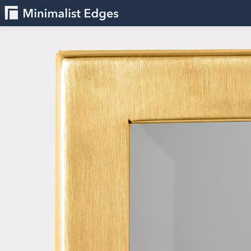 Head West 16"x26" Brushed Gold Recessed Medicine Cabinet with Beveled Mirror