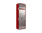 Mobiletto superiore impilabile in acciaio da 30"L x 18"P x 18,5"A con rivestimento anti-impronte