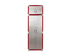 Mobiletto superiore impilabile in acciaio da 30"L x 18"P x 18,5"A con rivestimento anti-impronte