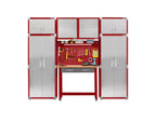 Mobiletto superiore impilabile in acciaio da 30"L x 18"P x 18,5"A con rivestimento anti-impronte