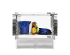 Mobiletto superiore impilabile in acciaio da 30"L x 18"P x 18,5"A con rivestimento anti-impronte