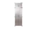 Mobiletto superiore impilabile in acciaio da 30"L x 18"P x 18,5"A con rivestimento anti-impronte