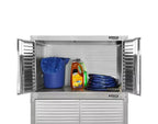 Mobiletto superiore impilabile in acciaio da 30"L x 18"P x 18,5"A con rivestimento anti-impronte