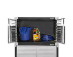 Mobiletto superiore impilabile in acciaio da 30"L x 18"P x 18,5"A con rivestimento anti-impronte