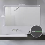 Specchio da bagno a parete anti-appannamento e impermeabile