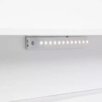 Letto singolo doppio per bambini in legno di pino con testiera a libreria e LED con sensore di movimento
