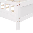 Letto singolo doppio per bambini in legno di pino con testiera a libreria e LED con sensore di movimento