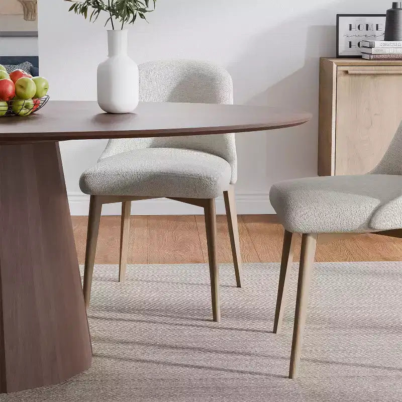 Solid Wood Round Dining Table 67''