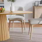 Tavolo rotondo da pranzo in legno massello 170 cm