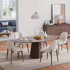 Tavolo rotondo da pranzo in legno massello 170 cm