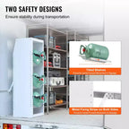 Scaffale per bombole in acciaio 14.64''x13.97''x46.06''