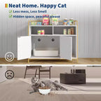 Mobile per lettiera per gatti in legno 95 cm