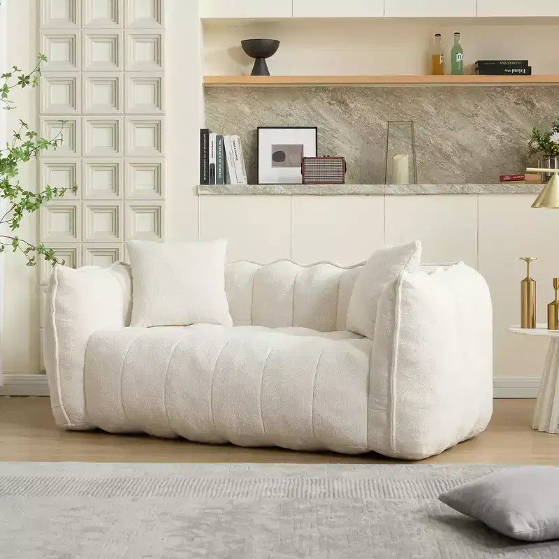 Chenille Bean Bag Chair 25''H x 35''W x 66''D