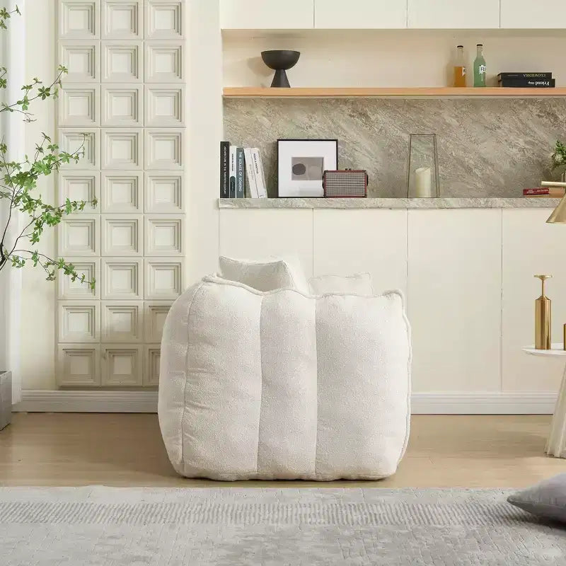 Chenille Bean Bag Chair 25''H x 35''W x 66''D