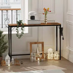 Consolle in metallo e MDF 99,8 x 23,1 x 79,8 cm
