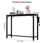 Consolle in metallo e MDF 99,8 x 23,1 x 79,8 cm