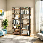 Scaffale in metallo e MDF a 6 livelli da 170 cm