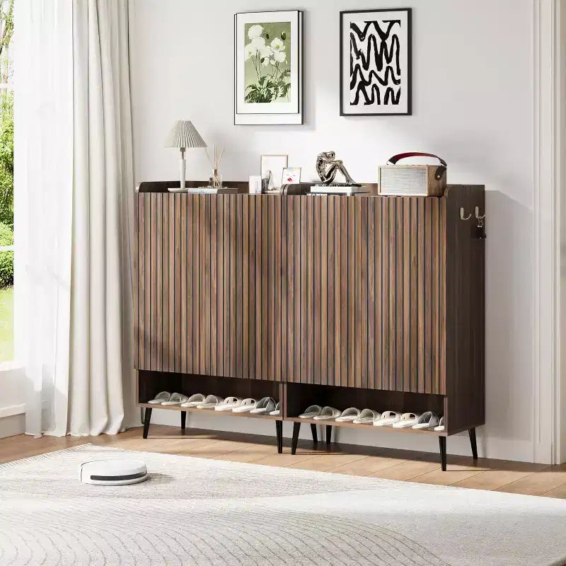 MDF Shoe Cabinet 29.4'' x 14.6'' x 43.3''