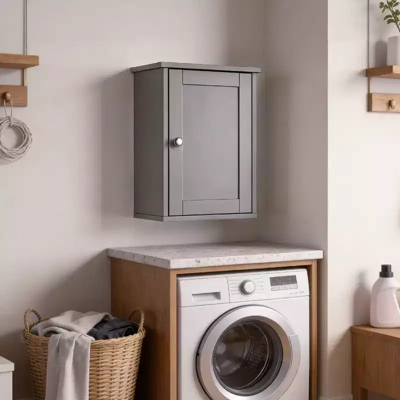 Wood Composite Bathroom Wall Cabinet 19.68"