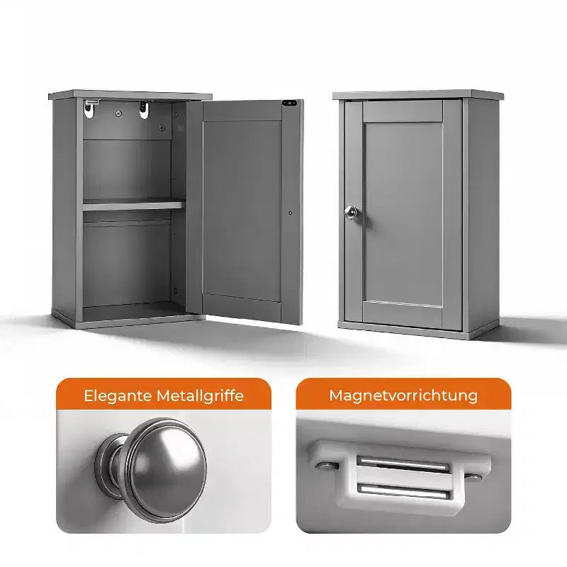 Wood Composite Bathroom Wall Cabinet 19.68"
