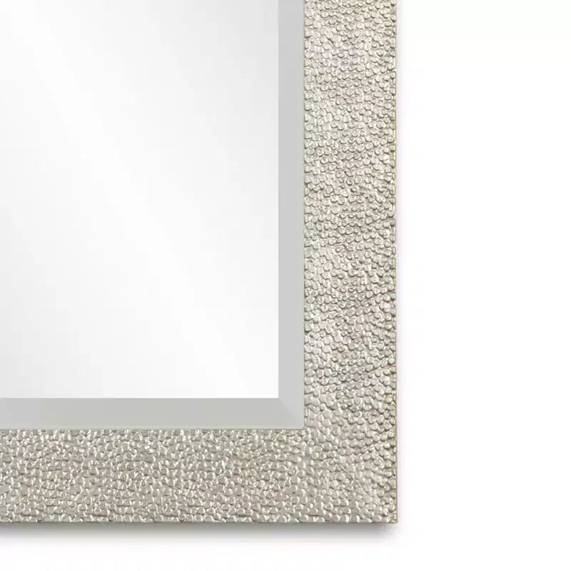 Porcius Antiqued Silver 29 x 41 Wall Mirror