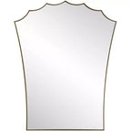 Uttermost Monarch 24 x 30.5 Plated Antique Brass Vanity Mirror