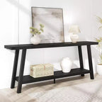 Console 2 ripiani in MDF con ripiano inferiore 180 cm