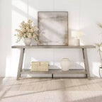 Console 2 ripiani in MDF con ripiano inferiore 180 cm