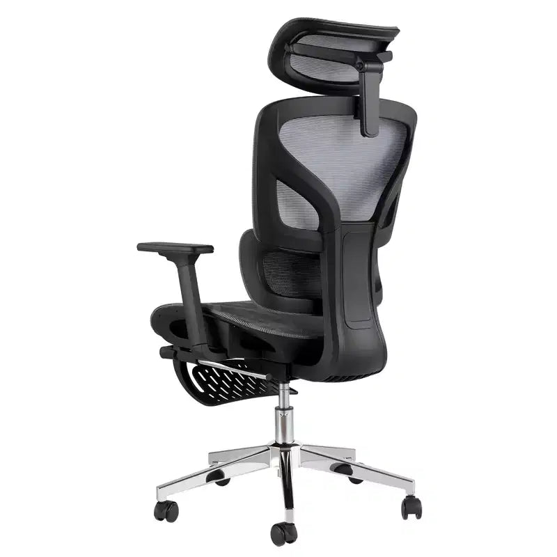 Mesh Ergonomic Office Chair with 4D Armrests, Lumbar Support and Footrest