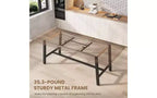 Tavolo da pranzo allungabile in MDF con struttura in metallo 160-210x76 cm