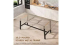 Tavolo da pranzo allungabile in MDF con struttura in metallo 160-210x76 cm