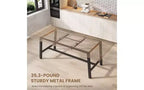 Tavolo da pranzo allungabile in MDF con struttura in metallo 160-210x76 cm