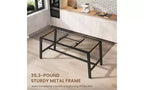 Tavolo da pranzo allungabile in MDF con struttura in metallo 160-210x76 cm