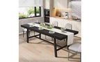 Tavolo da pranzo allungabile in MDF con struttura in metallo 160-210x76 cm