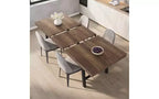 Tavolo da pranzo allungabile in MDF con struttura in metallo 160-210x76 cm