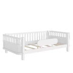 Letto a piattaforma per bambini in compensato di pino MDF con sponde staccabili 78,7''x41,5''x24''