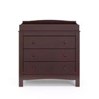 Cassettiera in legno a 3 cassetti con fasciatoio rimovibile 81x46x107 cm
