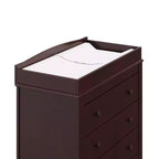 Cassettiera in legno a 3 cassetti con fasciatoio rimovibile 81x46x107 cm