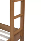 Letto a castello in legno di gomma, due letti singoli, 200x107x165 cm
