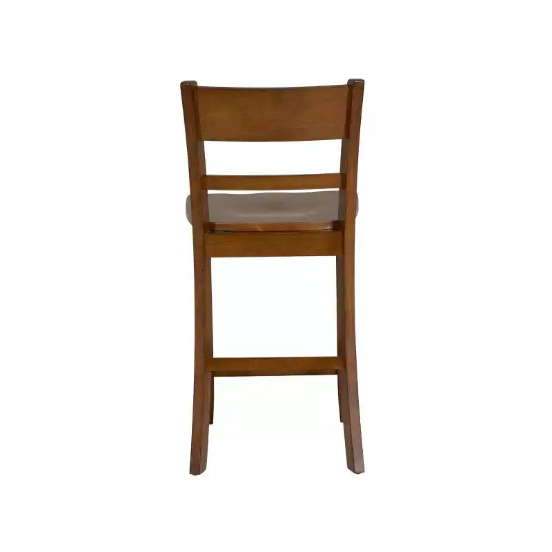 Rubberwood Counter Height Barstool with Slat Back 24''