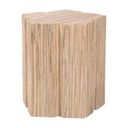 bali & pari Janeth Woven Grasscloth End Table Natural