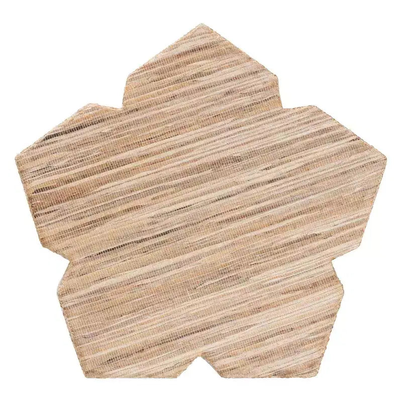 Woven Grasscloth End Table with MDF Frame 16''x16''x18.1''