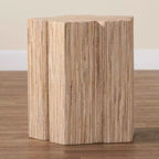 Tavolino finale in tessuto di erba con telaio in MDF 16''x16''x18.1''