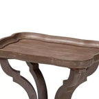Baxton Studio Yannick Wood End Table Antique Brown