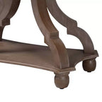 Tavolino in MDF con ripiano inferiore e gambe a gradini 56x37,5x61 cm