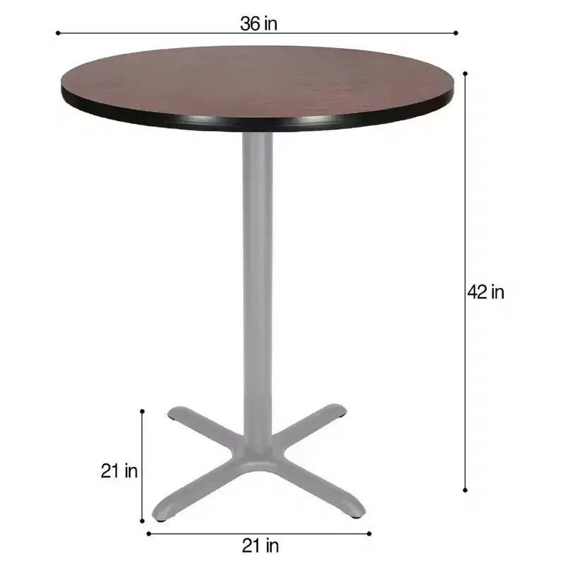 Hampden Furnishings 42" Bennet Collection Round with X Base Dining Bar Height Table