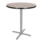 Tavolo da pranzo rotondo da 42" altezza bar con base a X