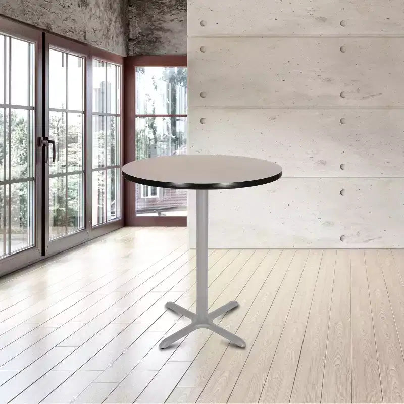 Hampden Furnishings 42" Bennet Collection Round with X Base Dining Bar Height Table